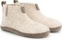 Travelin ' Stay-Home Dames hoge sloffen Wollen pantoffels Suede zool Zand Beige - Thumbnail 2