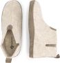 Travelin ' Stay Home Dames hoge sloffen Wollen pantoffels Suede zool Zand Beige - Thumbnail 4