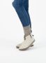 Travelin ' Stay Home Dames hoge sloffen Wollen pantoffels Suede zool Zand Beige - Thumbnail 5