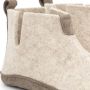 Travelin ' Stay Home Dames hoge sloffen Wollen pantoffels Suede zool Zand Beige - Thumbnail 8