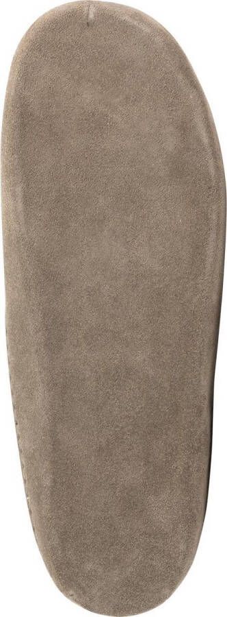 Travelin ' Stay-Home Heren hoge sloffen Wollen pantoffels Suede zool Beige Zand