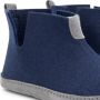Travelin ' Stay-Home Heren Sloffen Wollen Pantoffels suède zool Marine Blauw - Thumbnail 4