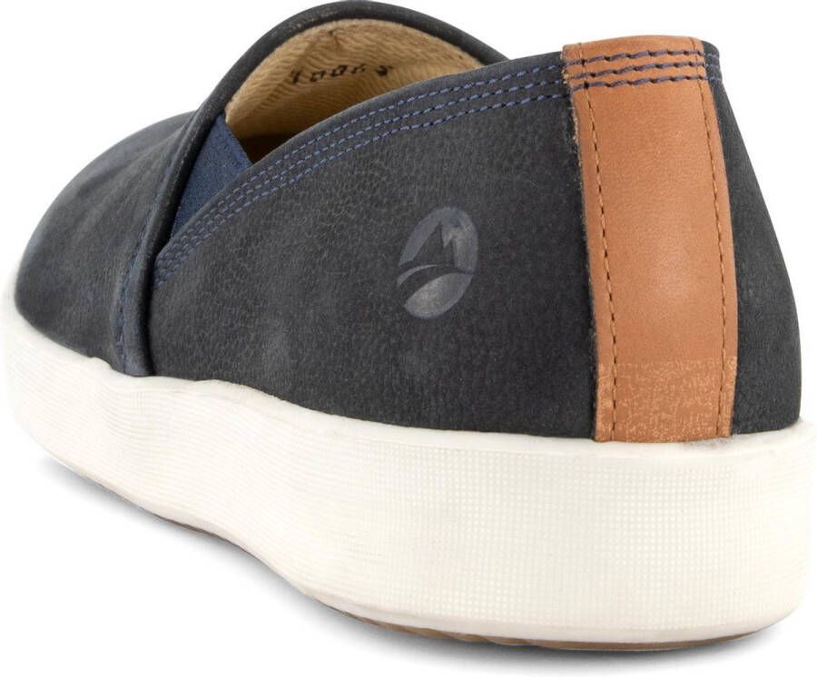 Travelin ' Tours Dames Leren instappers Slip-On Espadrilles Blauw Leer