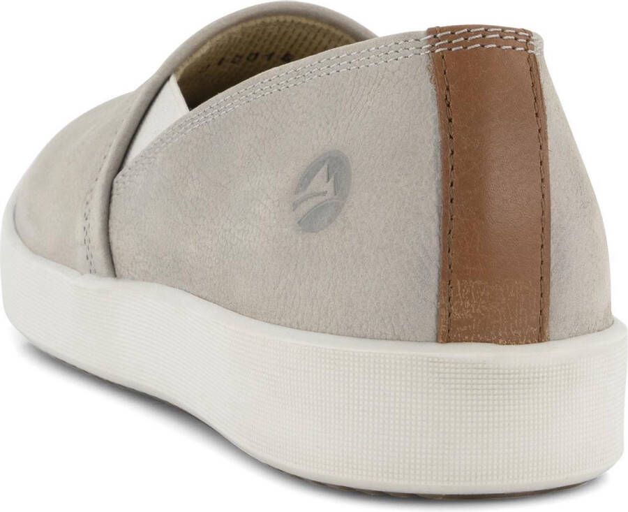 Travelin ' Tours Dames Leren instappers Slip-On Espadrilles Grijs Leer