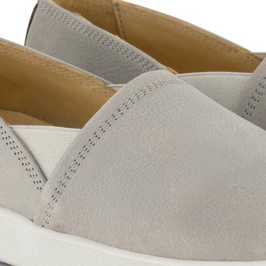 Travelin ' Tours Dames Leren instappers Slip-On Espadrilles Grijs Leer