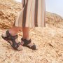 Travelin' Travelin Volda Dames Leren Outdoor- Sport- en WandelSablealen met Profielzool Bruin - Thumbnail 6