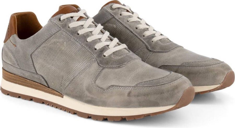 Travelin ' Worcester Casual leren herensneakers Veterschoen Grijs Leer - Foto 2