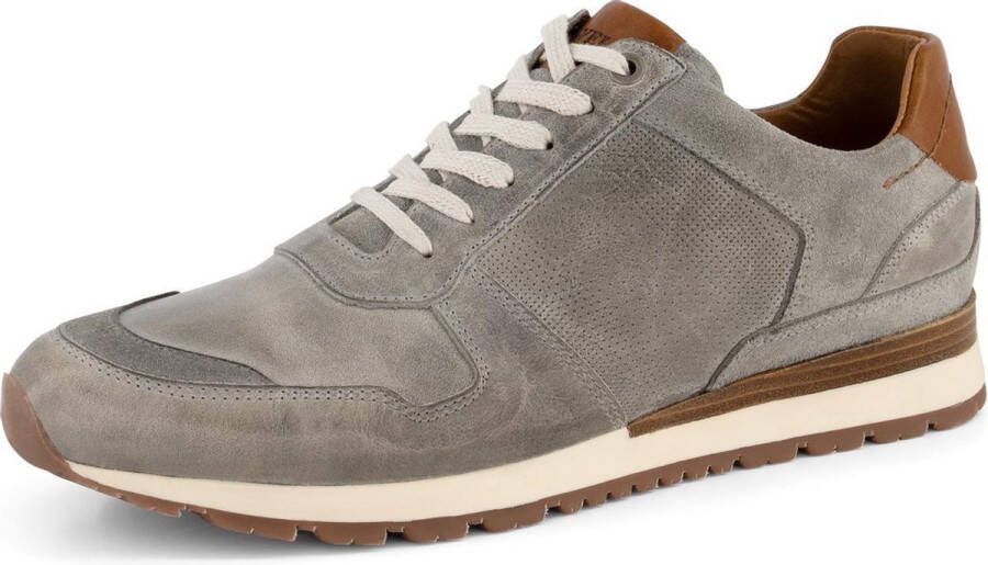 Travelin ' Worcester Casual leren herensneakers Veterschoen Grijs Leer - Foto 5