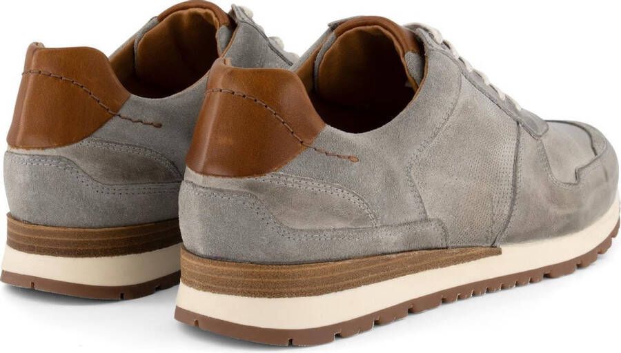 Travelin ' Worcester Casual leren herensneakers Veterschoen Grijs Leer - Foto 8