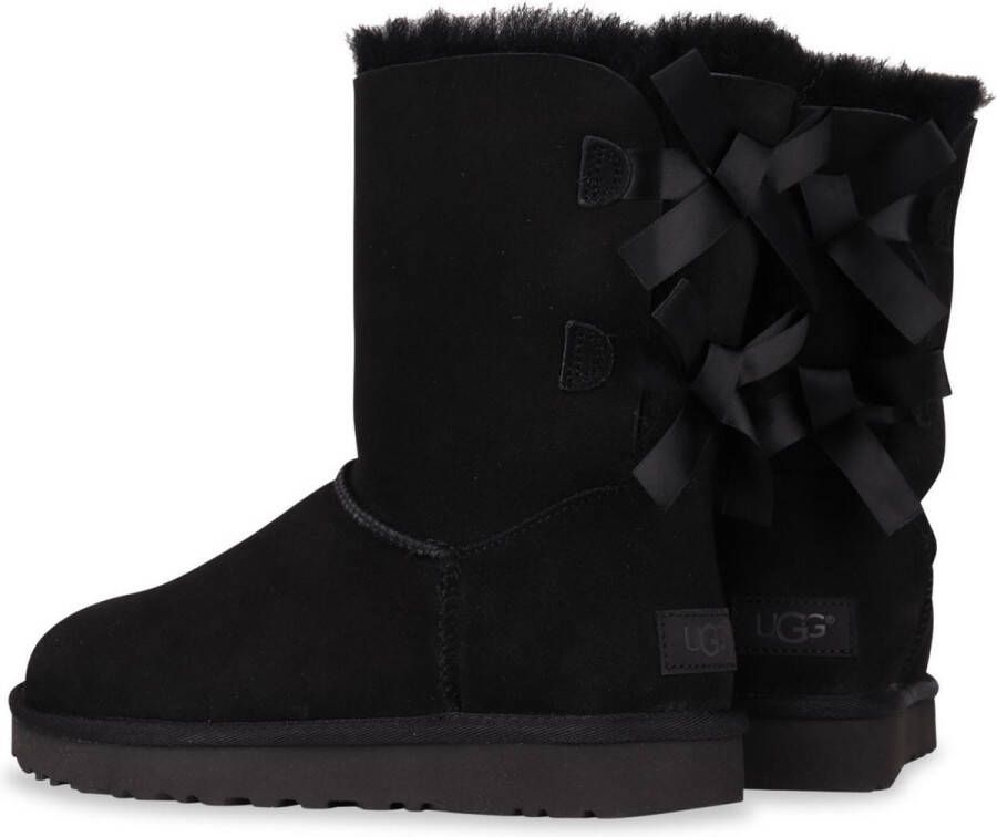 Ugg Dameslaarzen van omgekeerd schapenleer en suède voor herfst winter Black Dames - Foto 8