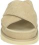 UGG GOLDENSTAR CROSS SLIDE Volwassenen Dames slippers Wit beige - Thumbnail 6