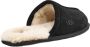 UGG Pantoffels Heren Sloffen Instappers Wol Harde zool Open hiel 1101111 Zwart - Thumbnail 15