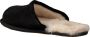 UGG Pantoffels Heren Sloffen Instappers Wol Harde zool Open hiel 1101111 Zwart - Thumbnail 15