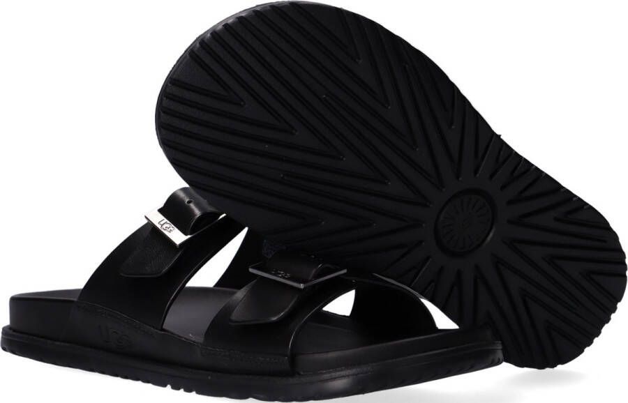 UGG M Wainscott Buckle Slide Slippers Heren Zwart