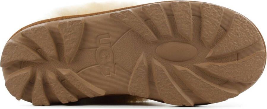 UGG Pantoffels Dames Sloffen Instappers Suède Harde zool Open hiel 5125 Cognac