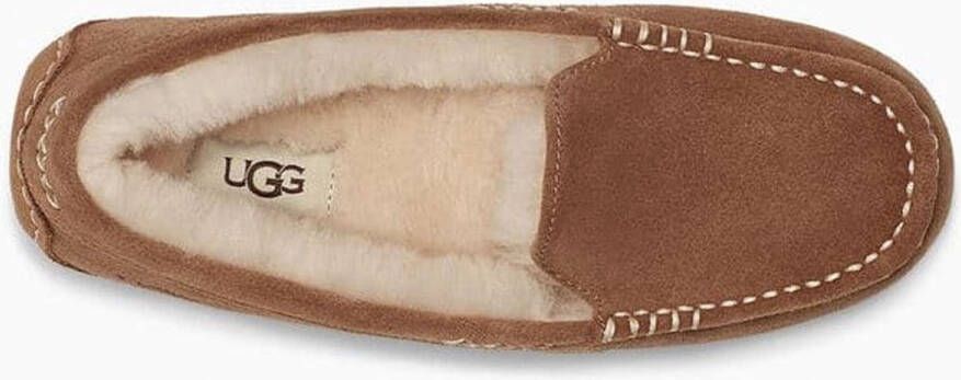 UGG Pantoffels Dames Sloffen Instappers Wol Harde zool Dichte hiel 1106878 Cognac