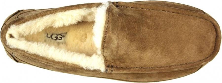 UGG Pantoffels Heren Sloffen Instappers Wol Harde zool Dichte hiel 1101110 Cognac