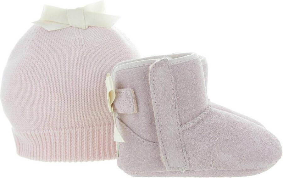 UGG Roze Babyslofjes Jesse Bow 2 & Beanie