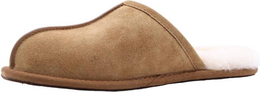 UGG Pantoffels Heren Sloffen Instappers Wol Harde zool Open hiel 1101111 Cognac - Foto 15