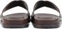 UGG Mannen Leren Effen Slippers Slides 1117476 Bruin - Thumbnail 12
