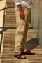 UGG Mannen Leren Effen Slippers Slides 1117476 Bruin - Thumbnail 11