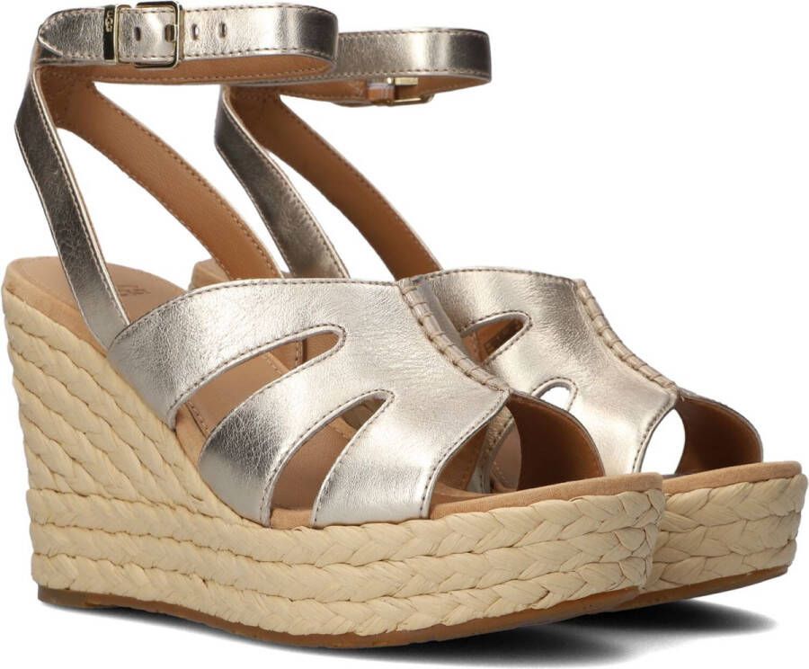 UGG W Careena Dames Sandalen Goud Metallic