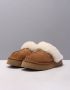 UGG Pantoffels Dames Sloffen Instappers Suède Harde zool Dichte hiel Disquette Cognac - Thumbnail 15