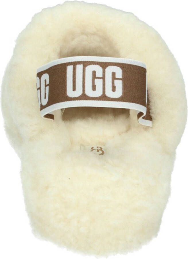 UGG W Fluff Yeah Slide Dames Sloffen Slippers Gebroken Wit