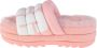 UGG Maxi Slide Logo 1127067-PSLP Vrouwen Roze Pantoffels - Thumbnail 3