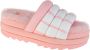 UGG W Maxi Slide Logo Pantoffels Sloffen Dames Roze - Thumbnail 10