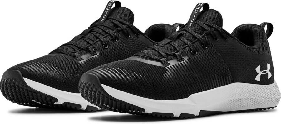 Under Armour charged engage sportschoenen zwart wit heren - Foto 8