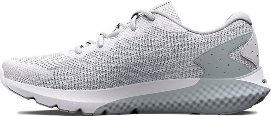 Under Armour Charged Rogue 3 Knit Hardloopschoenen White Gray Irides Dames 1