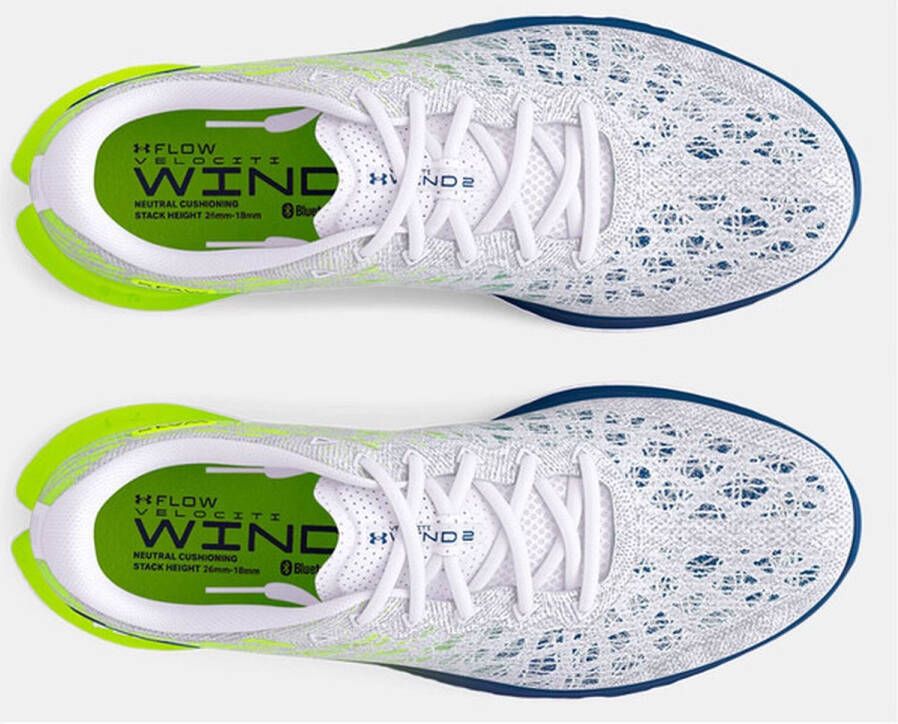 Under Armour FLOW Velociti Wind 2 Heren Sportschoenen wit geel - Foto 4