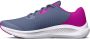 Under Armour GGS Charged Pursuit 3 Hardloopschoenen Aurora Purple Strobe Metallic Silver Kinderen - Thumbnail 4