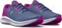 Under Armour GGS Charged Pursuit 3 Hardloopschoenen Aurora Purple Strobe Metallic Silver Kinderen - Thumbnail 5