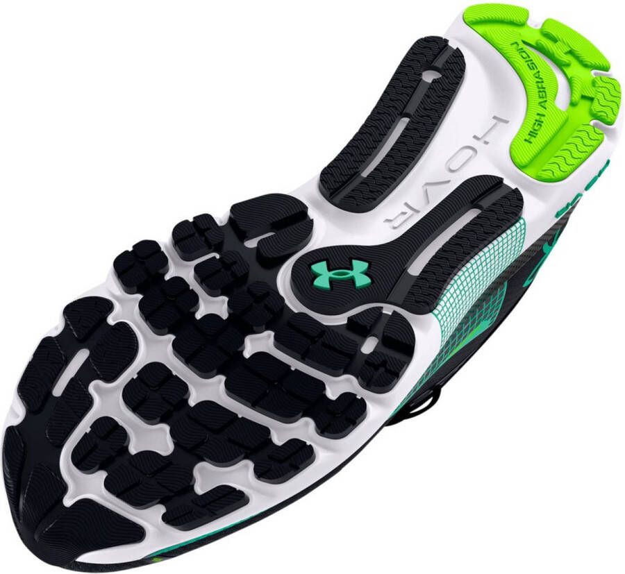 Under Armour HOVR Infinite 5 Hardloopschoenen Black White Green Breeze Heren 1