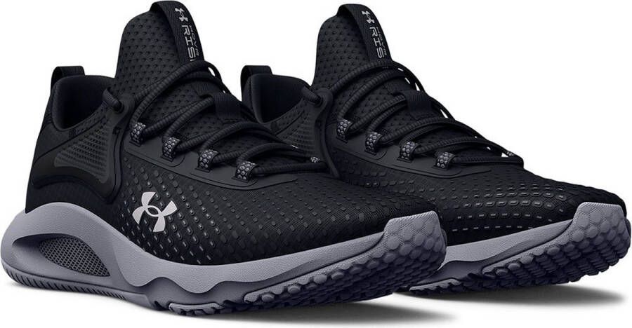 Under Armour HOVR Rise 4 Sneakers Heren Black Mod Gray Halo Gray