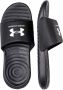 Under Armour Ansa Fixed Slides 3023761-004 Mannen Zwart Slippers - Thumbnail 4