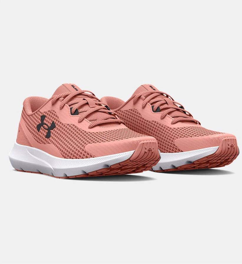 Under Armour Surge 3 Hardloopschoenen Pink Sands Pink Sands Jet Gray Dames