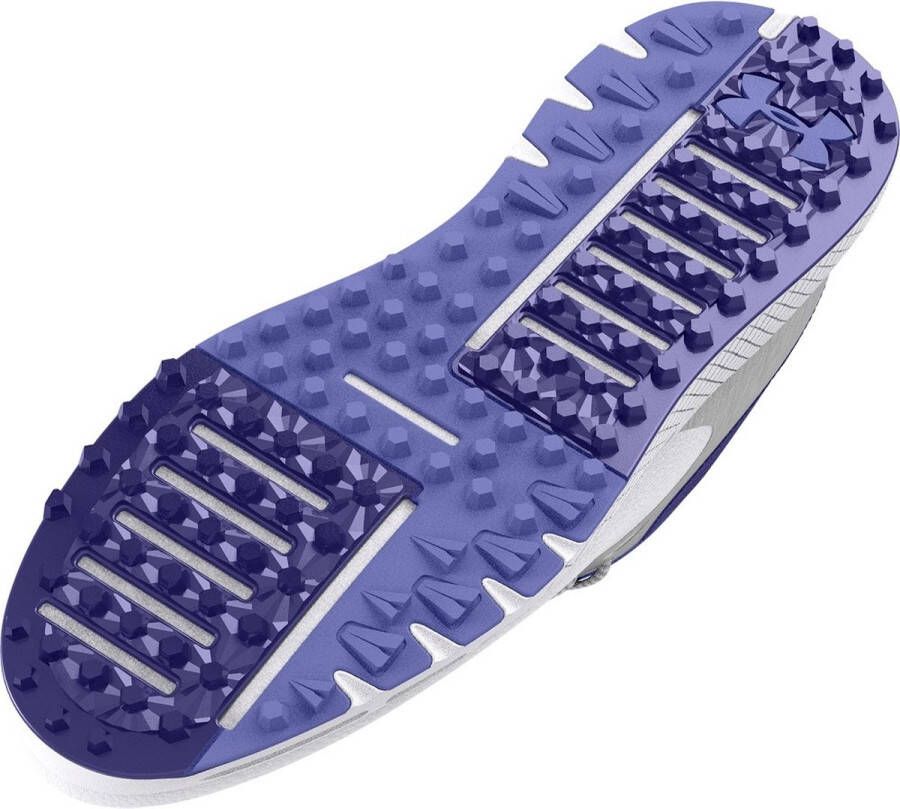 Under Armour UA W Charged Breathe 2 SL-White Metallic Silver Baja Blue