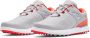 Under Armour Golf UA W Charged Breathe SL-White Halo Gray Electric Tangerine - Thumbnail 4