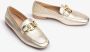 Unisa Buyo Loafers Instappers Dames Goud - Thumbnail 9