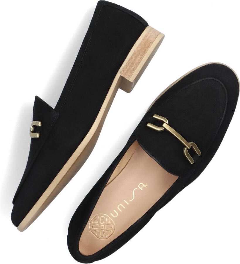 Unisa Dalcy Loafers Instappers Dames Zwart