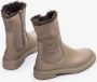 Bruin Tinten Fluor Enkelboots Enkellaarsjes Dames Taupe - Thumbnail 6