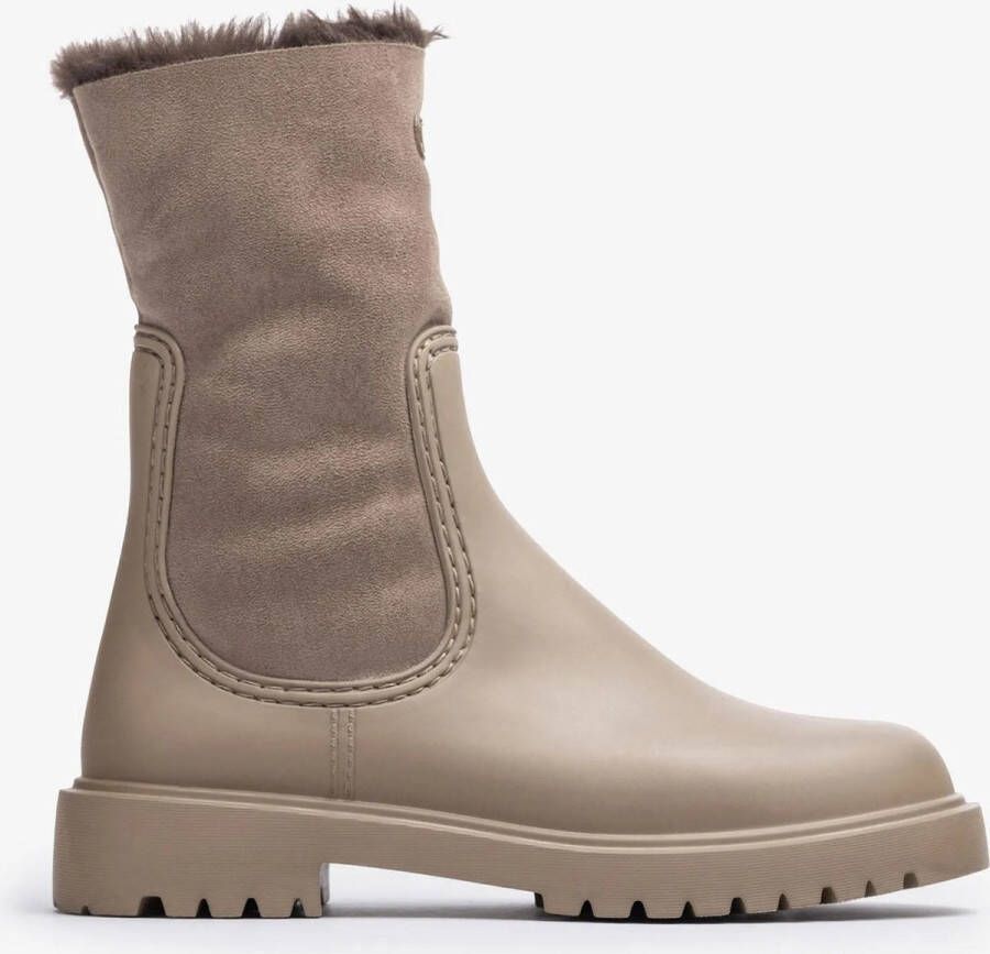 Unisa Fluor Enkelboots Enkellaarsjes Dames Taupe