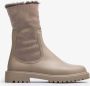 Bruin Tinten Fluor Enkelboots Enkellaarsjes Dames Taupe - Thumbnail 10