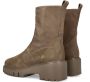 Bruin Tinten Jofo Enkelboots Enkellaarsjes Dames Taupe - Thumbnail 5