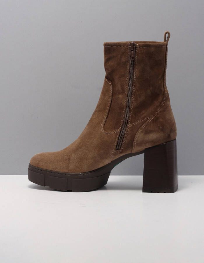 Unisa Kinton Enkellaarsjes Enkelboots Dames Taupe