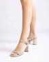 Unisa Bekijk hier de Moraty EV PLATINO van by SHUZ sandalen dames EV PLATINO Textiel - Thumbnail 7