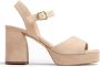 Bruin Tinten Odran Sandalen Dames Beige - Thumbnail 11